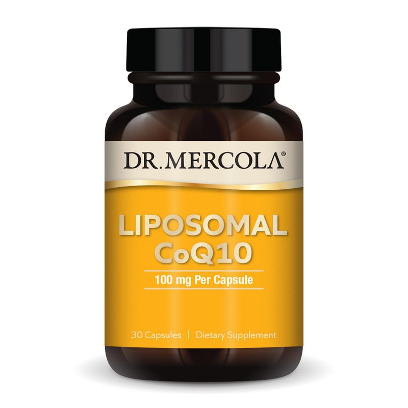Dr. Mercola, Liposomal Ubiquinol CoQ10 Dietary Supplement, 30 Servings (30 Capsules), Supports Brain and Cardiovascular Health, Non GMO, Soy-Free, Gluten Free - Image 1